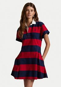 Sukienka codzienna Polo Ralph Lauren czerwona 211971761001  Regular Fit