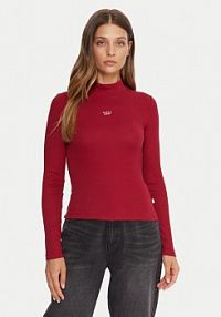 Golf Guess Jeans czerwony damski 