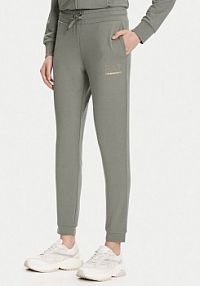 Spodnie dresowe EA7 Emporio Armani zielone damskie 8NTP66 TJ9RZ U8142  Regular Fit