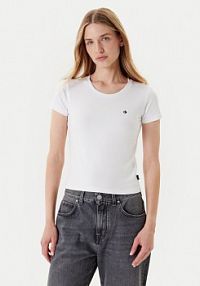 T-shirt Converse biały damski 10027252-A01  Slim Fit