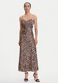Sukienka wieczorowa Guess brązowa 