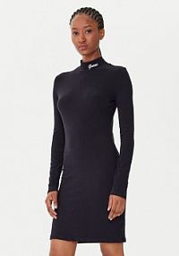 Sukienka codzienna Guess czarna 