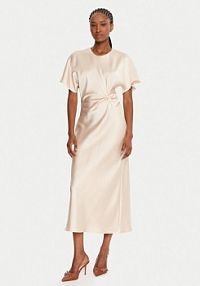 Sukienka koktajlowa Rinascimento beżowa 