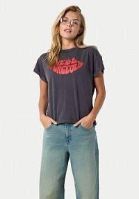 T-shirt Noisy May szary damski 