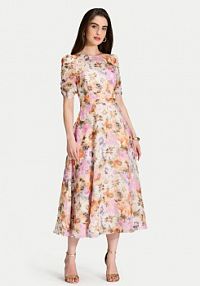 Sukienka koktajlowa Swing wielokolorowa 