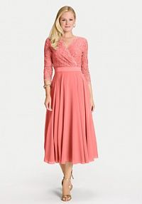 Sukienka koktajlowa Swing różowa 