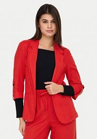 Żakiet ONLY czerwony Marynarka Caro 15312199  Loose Fit