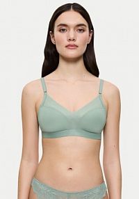 Biustonosz Triumph zielony Bezfiszbinowy