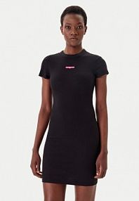 Sukienka codzienna Tommy Jeans czarna 