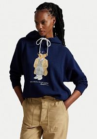 Bluza przez głowę Polo Ralph Lauren granatowa 211971757001  Relaxed Fit