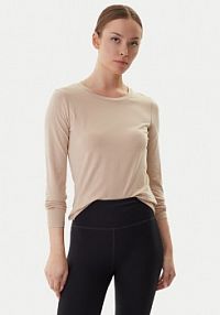 Bluzka EA7 Emporio Armani beżowa damska 7W000522 AF10373 U1046  Regular Fit