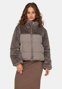 Kurtka puchowa ONLY szara damska Zimowa