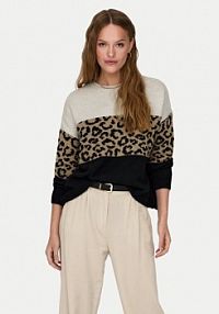 Sweter ONLY beżowy damski Jade 15294969  Regular Fit