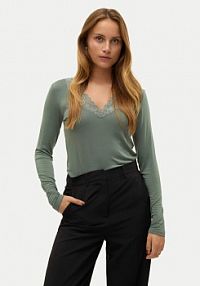 Bluzka Vero Moda zielona damska 