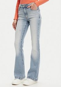 Jeansy United Colors Of Benetton niebieskie damskie 