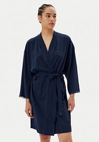 Szlafrok Tommy Hilfiger granatowy damski 