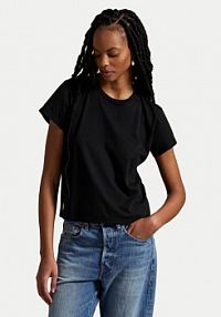 T-shirt Polo Ralph Lauren czarny damski 211967102002  Classic Fit