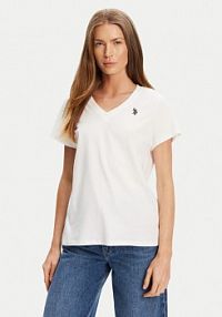 T-shirt U.S. Polo Assn. biały damski 
