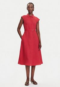 Sukienka Marella czerwona Koszulowa