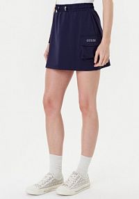 Spódnica mini Guess granatowa V5YD04 KCX42  Regular Fit