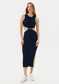 Sukienka dzianinowa EA7 Emporio Armani granatowa 