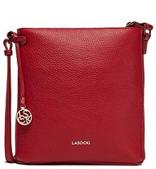 Torebka listonoszka Lasocki czerwona 