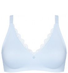 Biustonosz Triumph niebieski Bezfiszbinowy