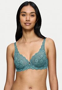 Biustonosz Triumph turkusowy Z fiszbiną