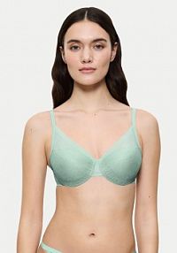 Biustonosz Triumph zielony Z fiszbiną