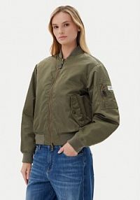 Bomberka Guess Jeans oliwkowa Kurtka bomber