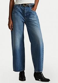 Jeansy Polo Ralph Lauren niebieskie damskie 211969380001  Wide Leg