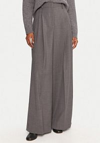 Spodnie eleganckie Weekend Max Mara szare damskie Palazzo