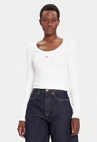 Bluzka Calvin Klein Jeans biała damska 