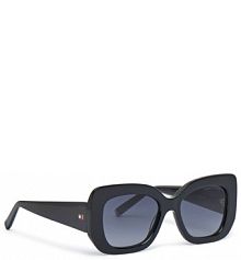 Okulary Tommy Hilfiger czarne damskie Przeciwsłoneczne