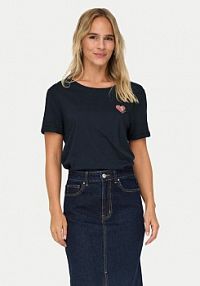 T-shirt ONLY granatowy damski 