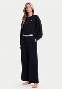 Piżama Polo Ralph Lauren czarna damska 4P8030  Relaxed Fit
