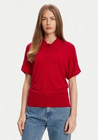 Koszulka polo Tommy Hilfiger czerwona damska 