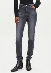 Jeansy KARL LAGERFELD szare damskie 