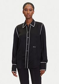 Koszula KARL LAGERFELD czarna damska 