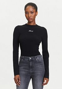 Sweter KARL LAGERFELD czarny damski 