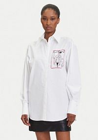 Koszula KARL LAGERFELD biała damska 