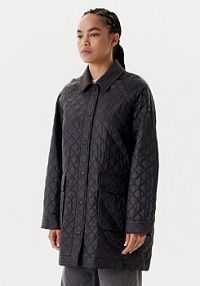 Kurtka przejściowa Tommy Hilfiger czarna damska Płaszcz przejściowy