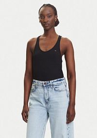 Top Tommy Jeans czarny damski 