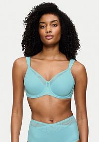 Biustonosz Triumph niebieski Z fiszbiną