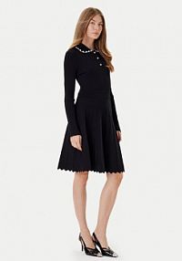 Sukienka dzianinowa PINKO czarna 