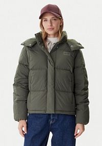 Kurtka puchowa Tommy Jeans zielona damska 