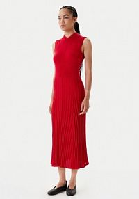 Sukienka dzianinowa Tommy Hilfiger czerwona 