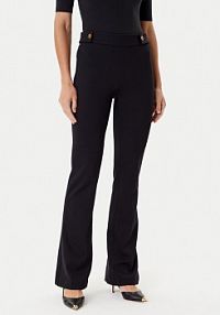 Spodnie eleganckie Guess czarne damskie Materiałowe