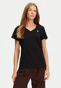 T-shirt U.S. Polo Assn. czarny damski 