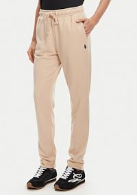 Spodnie dresowe U.S. Polo Assn. beżowe damskie 